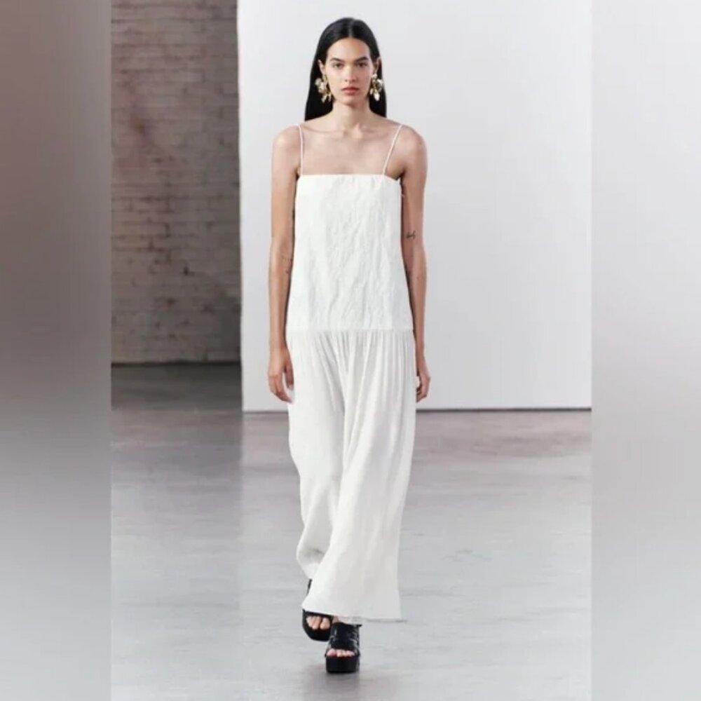 Zara White Maxi Dress